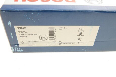 Тормозной диск bosch 0986479059