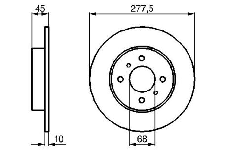 Тормозной диск bosch 0986479105