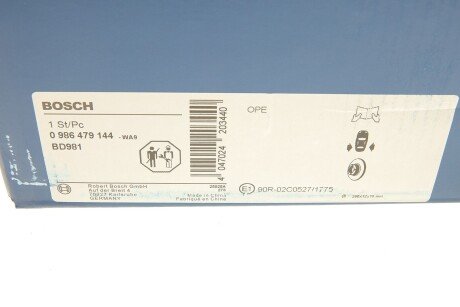 Тормозной диск bosch 0986479144