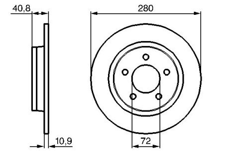 Тормозной диск bosch 0 986 479 181