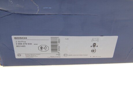 Тормозной диск bosch 0986479638