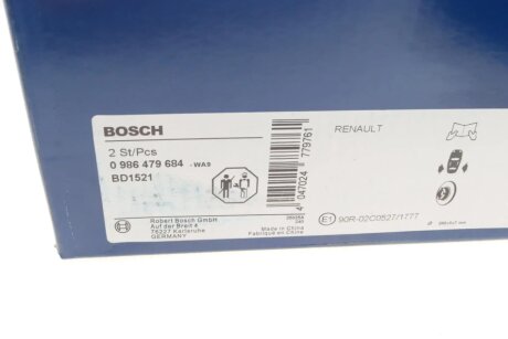 Тормозной диск bosch 0986479684