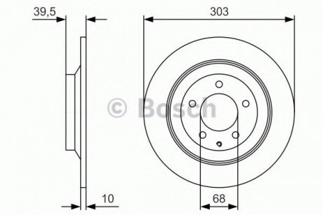 Гальмівний диск bosch 0986479V04