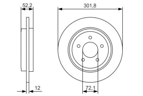 Тормозной диск bosch 0 986 479 A53