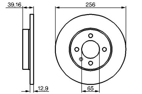 Тормозной диск bosch 0 986 479 B30