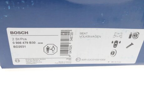 Тормозной диск bosch 0986479B30