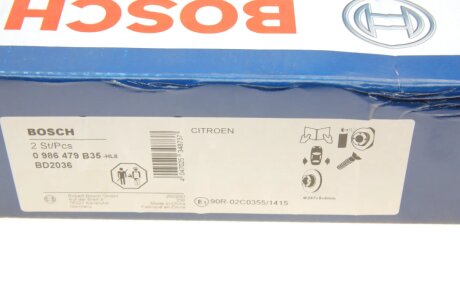 Тормозной диск bosch 0986479B35