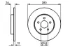 Тормозной диск bosch 0986479B65