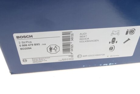 Тормозной диск bosch 0986479B93