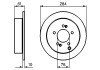 Гальмівний диск bosch 0 986 479 C61