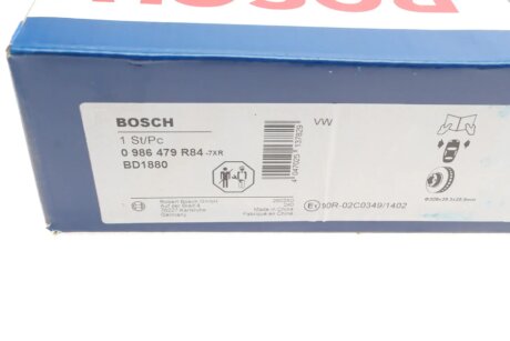 Тормозной диск bosch 0986479R84