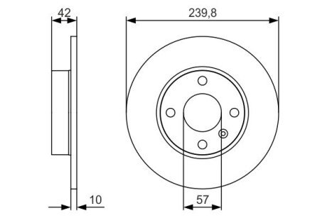 Тормозной диск bosch 0 986 479 S52