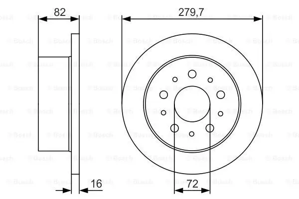 Тормозной диск bosch 0 986 479 S73
