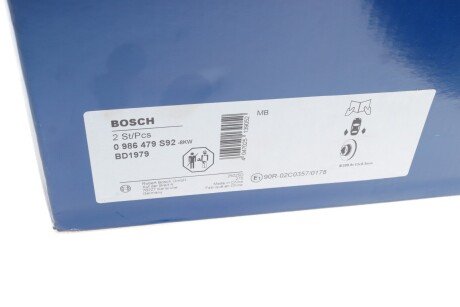 Тормозной диск bosch 0986479S92