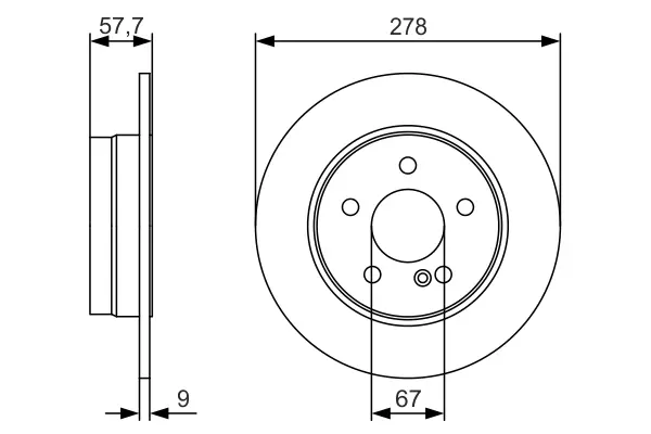 Тормозной диск bosch 0 986 479 S96