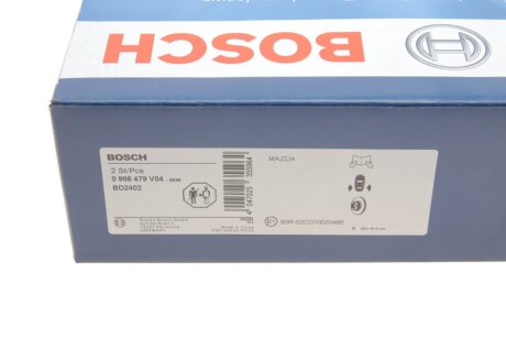 Тормозной диск bosch 0986479V04