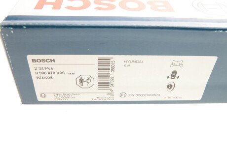 Тормозной диск bosch 0 986 479 V09