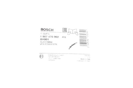 Тормозной шланг bosch 1987476002