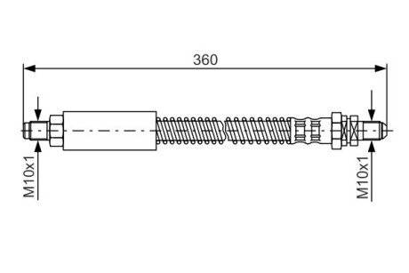 Гальмівний шланг bosch 1987476094 на Форд Эскорт