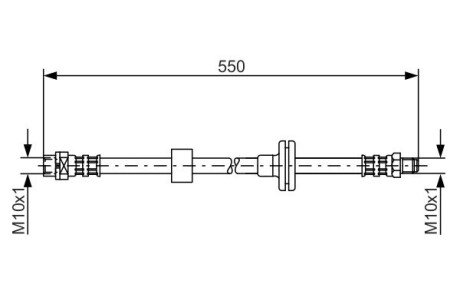 Тормозной шланг bosch 1987481056 на Бмв Х3 е83