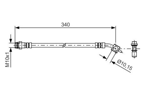Тормозной шланг bosch 1987481424