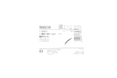 Тормозной шланг bosch 1987481428