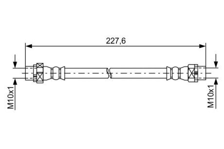 Тормозной шланг bosch 1 987 481 582 на Бмв Х6 f16