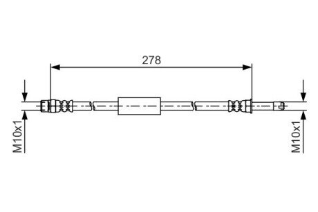 Тормозной шланг bosch 1 987 481 617 на Бмв F10