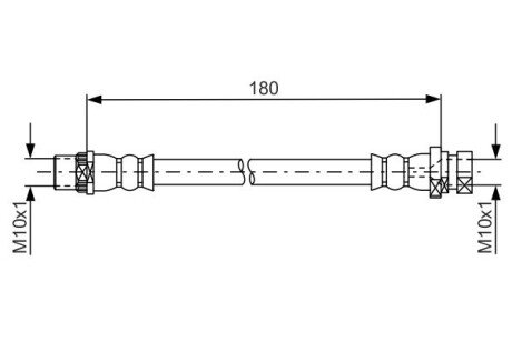 Тормозной шланг bosch 1 987 481 682