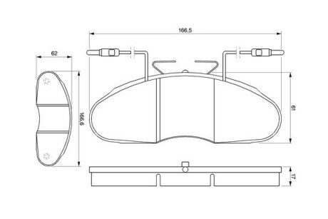 Тормозні (гальмівні) колодки bosch 0986424080