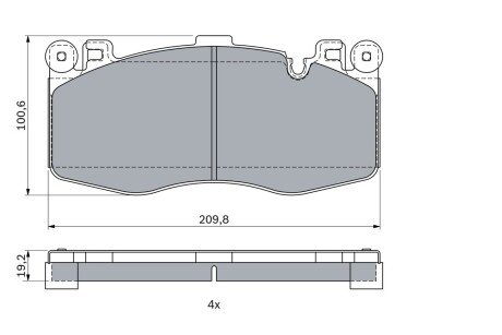 Тормозні (гальмівні) колодки bosch 0986424387 на Бмв X5 f15