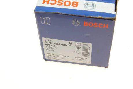 Тормозні (гальмівні) колодки bosch 0986424429