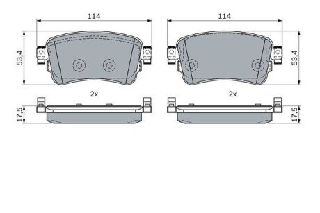 Тормозные колодки bosch 0 986 424 437