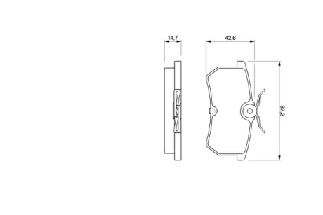 Тормозные колодки bosch 0986424472 Форд Фокус 2