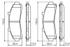 Тормозные колодки bosch 0986424656