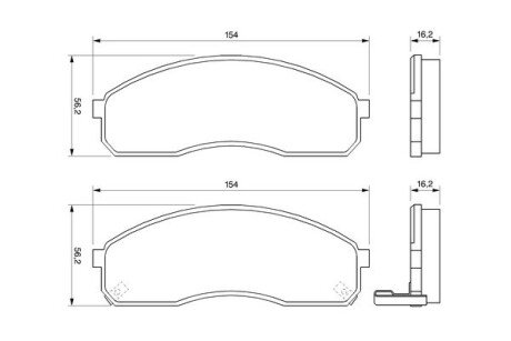 Тормозні (гальмівні) колодки bosch 0 986 424 714