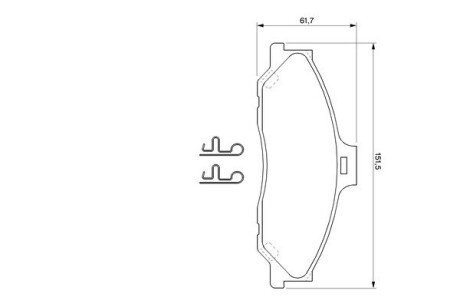 Тормозные колодки bosch 0986424720
