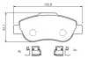 Тормозные колодки bosch 0 986 424 786