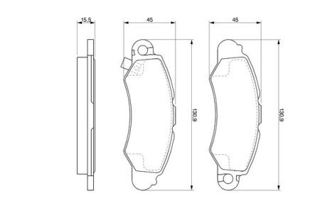 Тормозные колодки bosch 0986424804