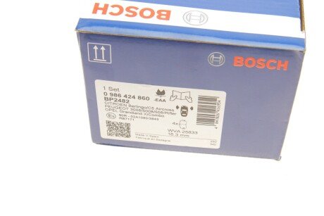 Тормозные колодки bosch 0986424860