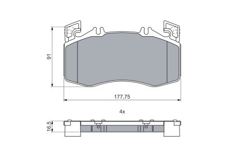 Тормозные колодки bosch 0 986 460 024