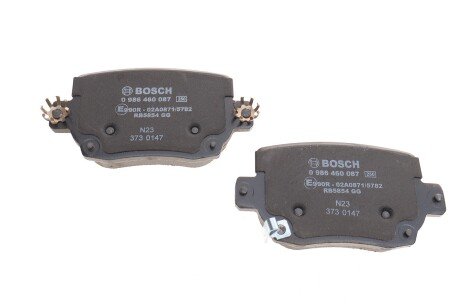 Тормозные колодки bosch 0986460087