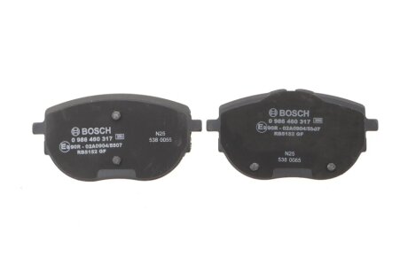 Тормозные колодки bosch 0986460317
