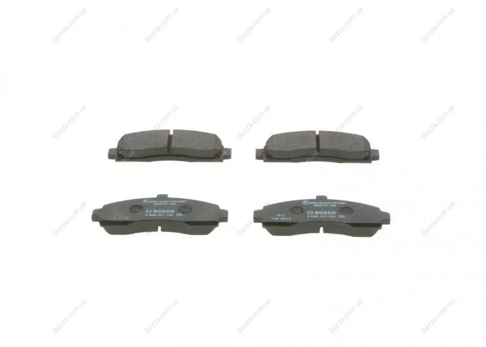 Тормозные колодки bosch 0 986 461 122