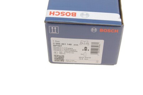 Тормозні (гальмівні) колодки bosch 0986461148
