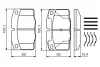 Тормозні (гальмівні) колодки Bosch 0986469390 (фото 4)