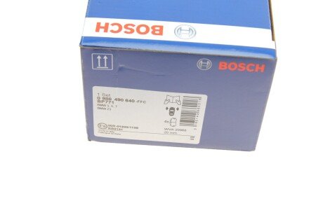 Тормозные колодки bosch 0 986 490 640