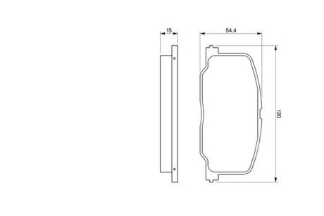 Тормозні (гальмівні) колодки bosch 0986493720