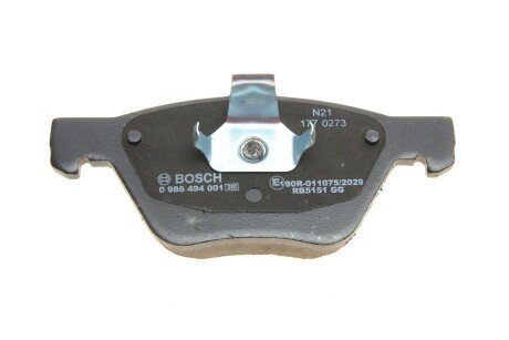 Тормозные колодки bosch 0986494001