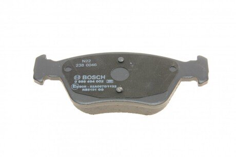 Тормозні (гальмівні) колодки bosch 0 986 494 002